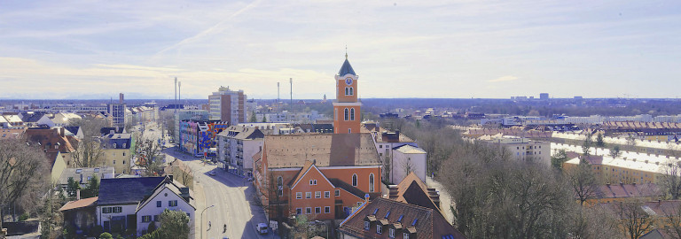 Lutherkirche und Giesing
