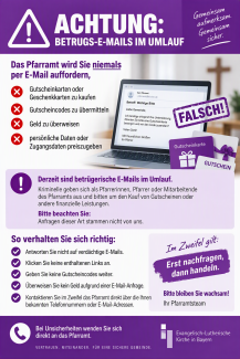 Warnhinweis Betrugsmail