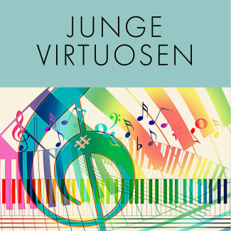 Junge Virtuosen - Bunte Noten und eine Klaviatur