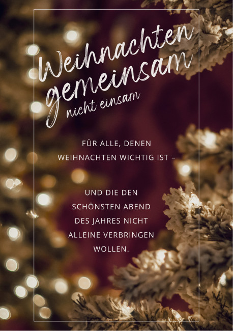 Weihnachten gemeinsam - Flyer 1