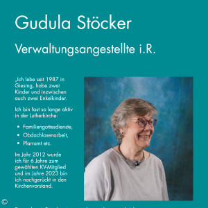KV Wahlplakat Gudula Stöcker